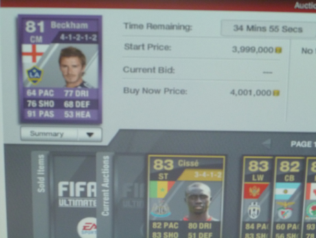 Beckham Fifa on So What Do You Think  Are The New Cards Legitimate  If So What Could