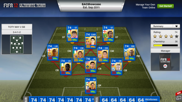 FIFA 12 TOTY Silver and Bronze