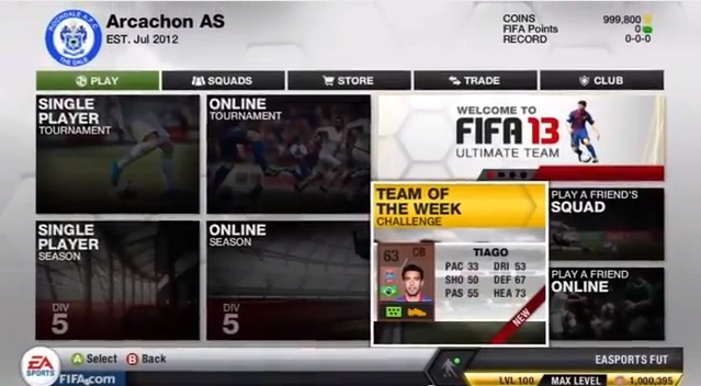 FIFA 13  Ultimate Team Account Safety