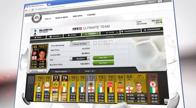 FIFA 13 Ultimate Team Screenshots - UltimateFIFA