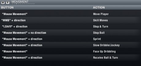 FIFA 13 PC Controls - Movement