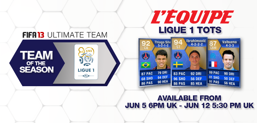 FIFA 13 Ultimate Team Ligue One Team Of The Season