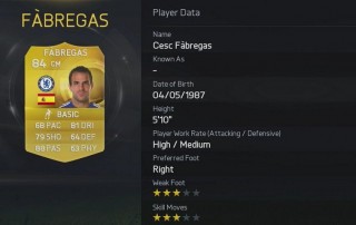 FIFA 15 Cesc Fabregas