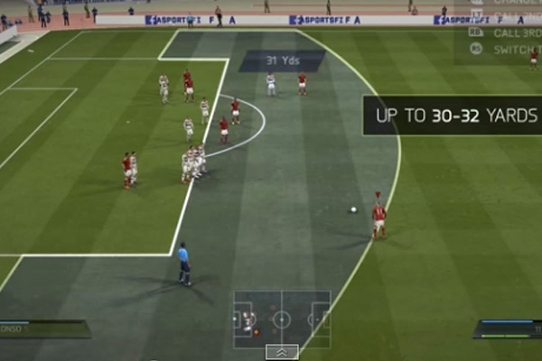 FIFA 15 Finesse Free Kick Tutorial