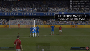 Where to aim a finesse freekick in FIFA 15