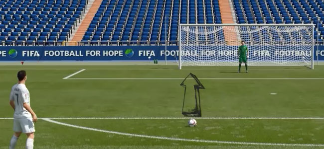 FIFA 16 Rabona Free Kick Tutorial Aim just inside the left post